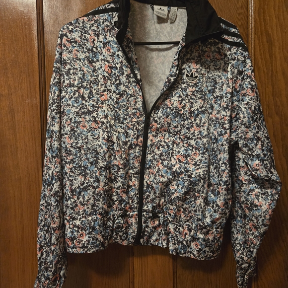 Adidas Women's Multicolor Floral Bomber Jacket - Picture 1 of 1
